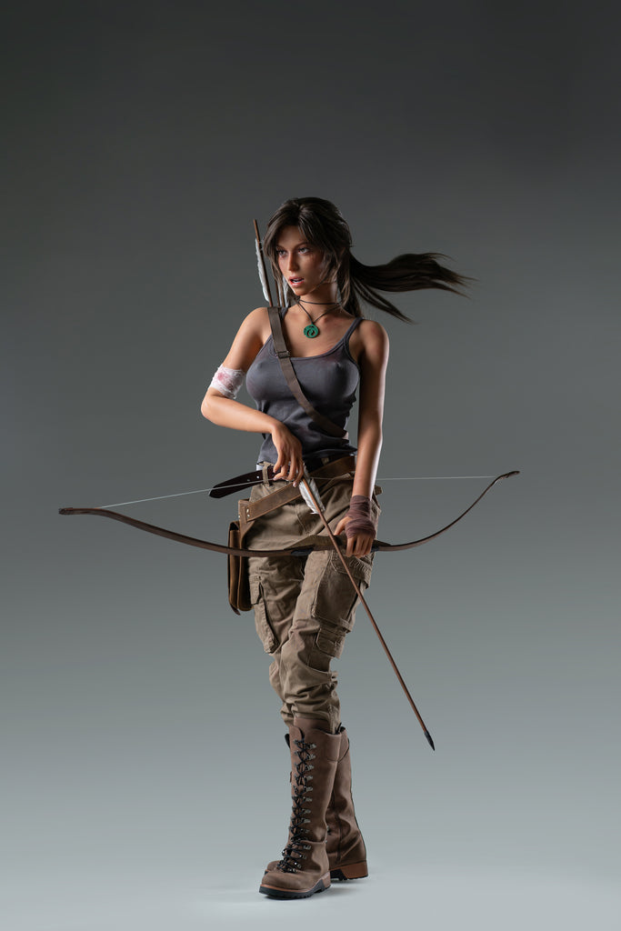 Lara Croft 166cm E Cup Silicone Doll (Movable Jaw Version)