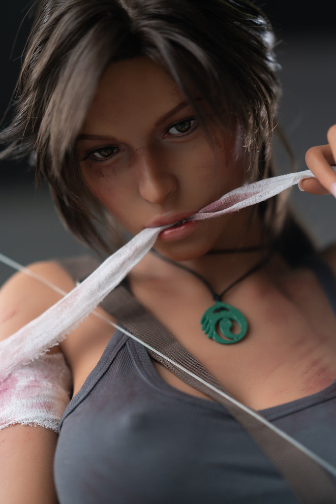 Lara Croft 166cm E Cup Silicone Doll (Movable Jaw Version)