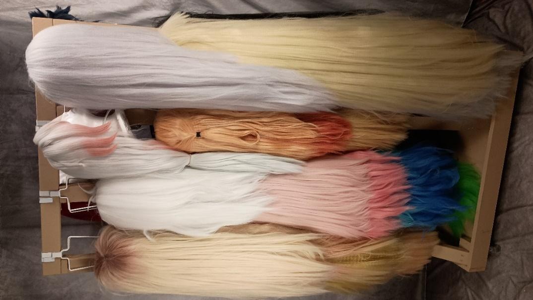 Completed wig storage