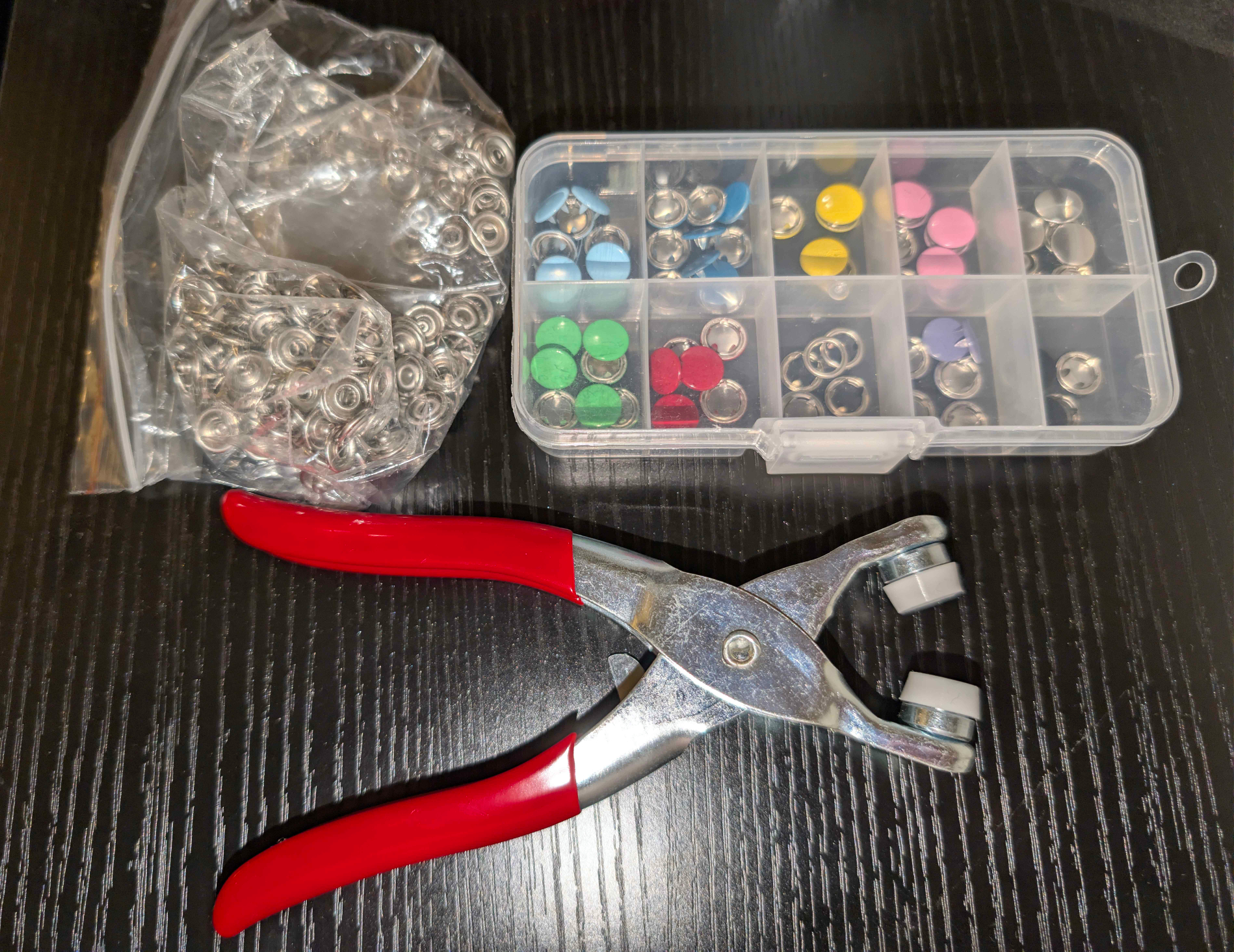 Snap button kit