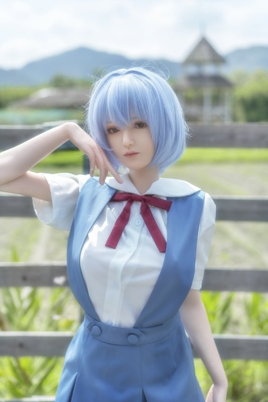US In stock Rei Ayanami Silicone Doll with Defects #U-DEF-GL-304 1