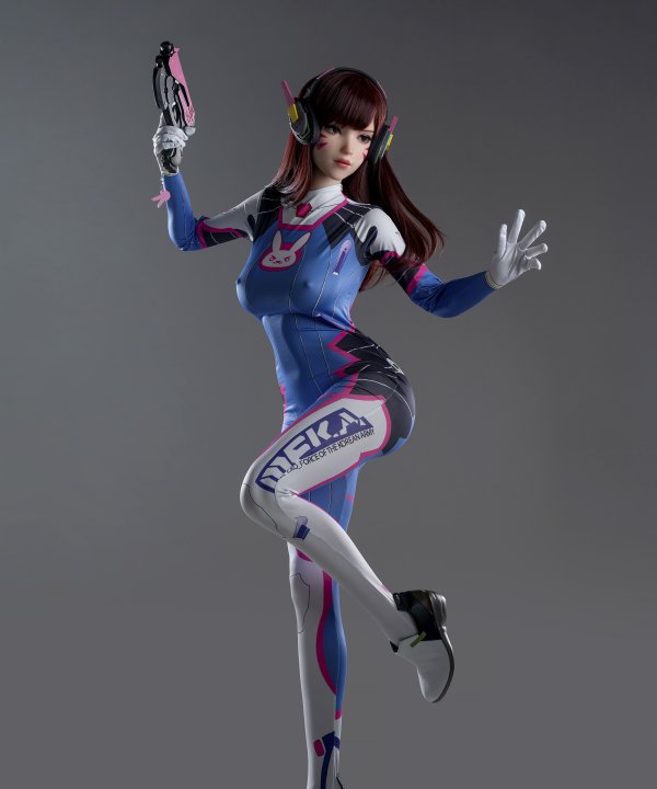 US In stock D.Va Silicone Doll with Defects #U-DEF-GL-306 1