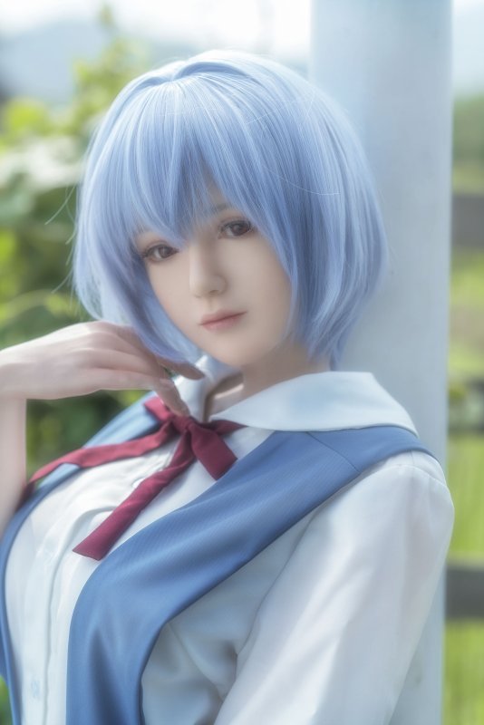 US In stock Rei Ayanami Silicone Doll with Defects #U-DEF-GL-304 2