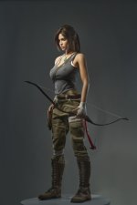 US In stock Lara Croft Silicone Doll with Defects #U-DEF-GL-309 2