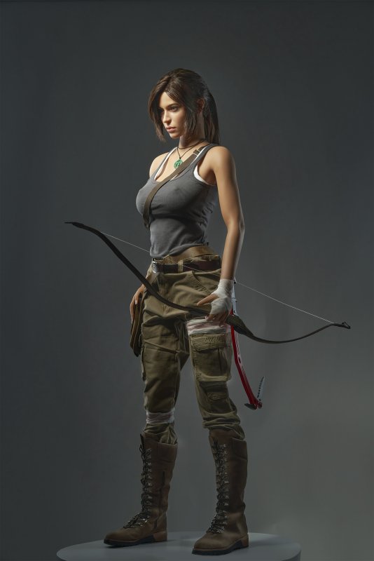 US In stock Lara Croft Silicone Doll with Defects #U-DEF-GL-309 2