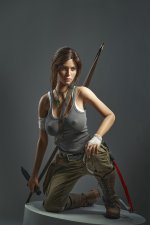 US In stock Lara Croft Silicone Doll with Defects #U-DEF-GL-309 4