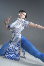 US In stock Chun-Li Silicone Doll with Defects #U-DEF-GL-300 5