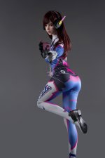 US In stock D.Va Silicone Doll with Defects #U-DEF-GL-303 7