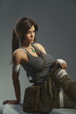 US In stock Lara Croft Silicone Doll with Defects #U-DEF-GL-309 9